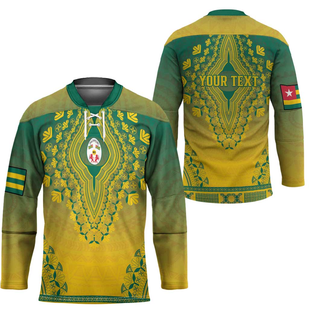 Personalized Togo African Dashiki Hockey Jersey