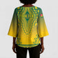 Personalized Togo African Dashiki Kimono Sleeve Blouse