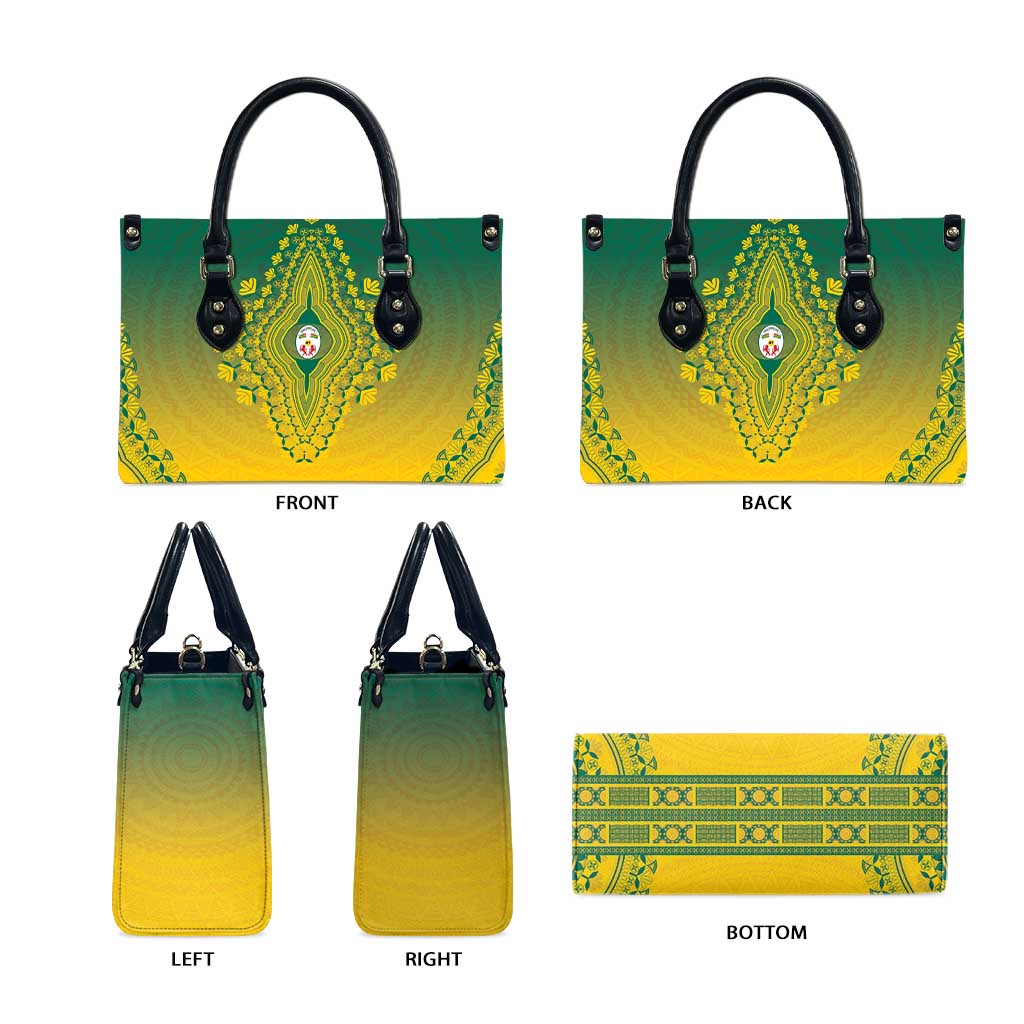 Togo African Dashiki Leather Bag