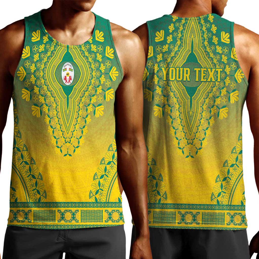 Personalized Afro Togo Men Tank Top African Dashiki Style - African Pride