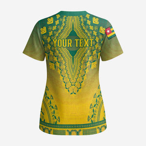 Personalized Togo African Dashiki Scrub Top - African Pride