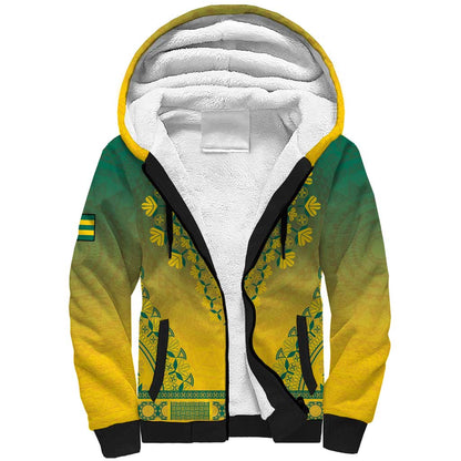Personalized Afro Togo Sherpa Hoodie African Dashiki Style - African Pride