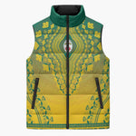 Personalized Togo African Dashiki Sleeveless Puffer Jacket