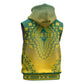 Personalized Afro Togo Sleeveless Zip Hoodie African Dashiki Style - African Pride
