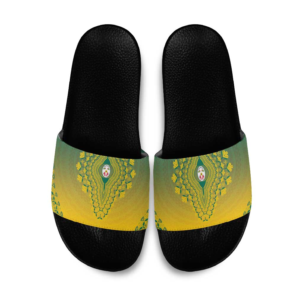 Togo African Dashiki Slide Sandals