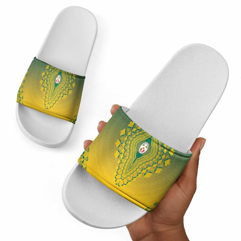 Togo African Dashiki Slide Sandals