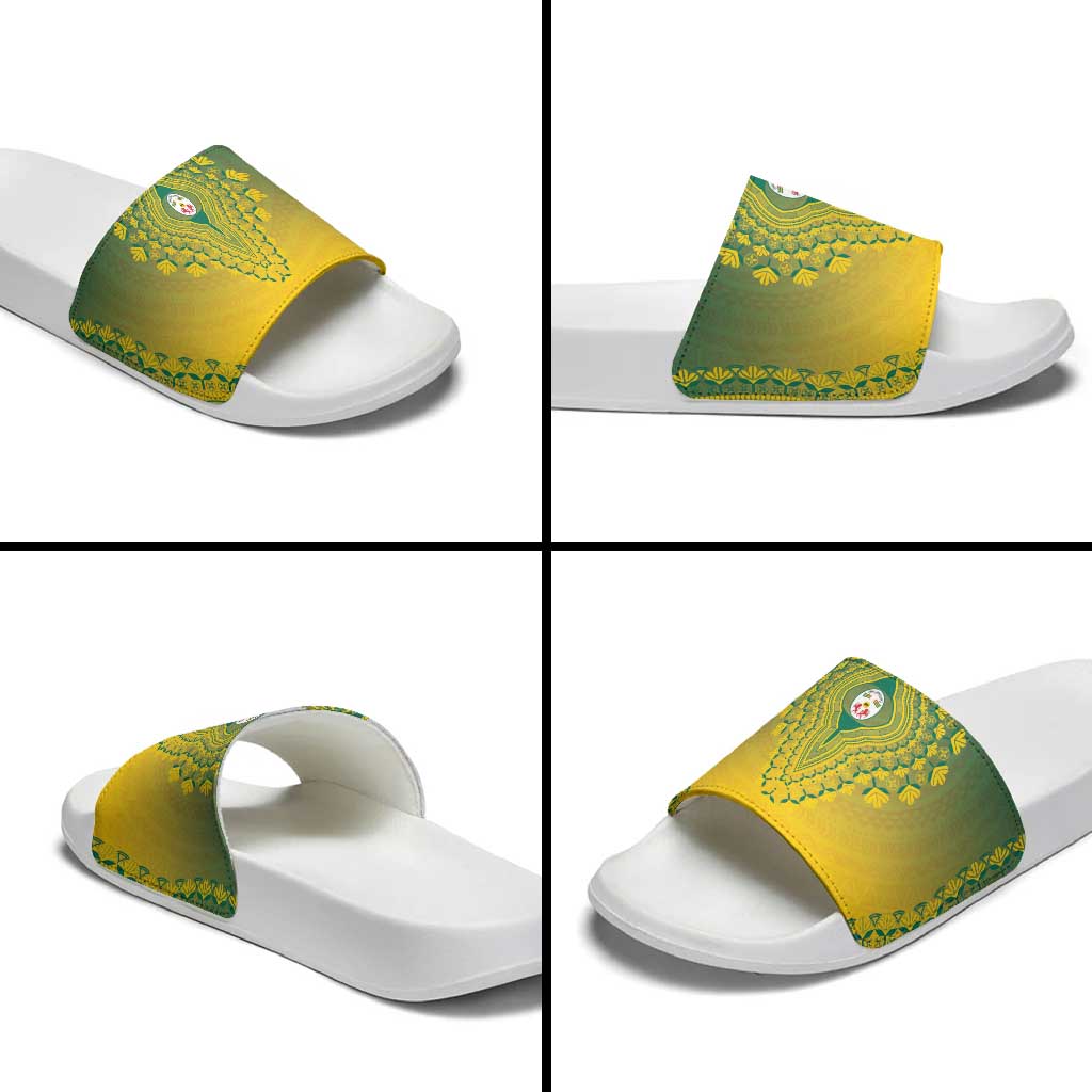 Togo African Dashiki Slide Sandals