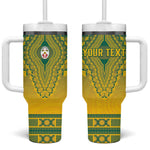 Personalized Afro Togo Tumbler With Handle African Dashiki Style - African Pride