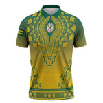 Personalized Togo African Dashiki Zipper Polo Shirt