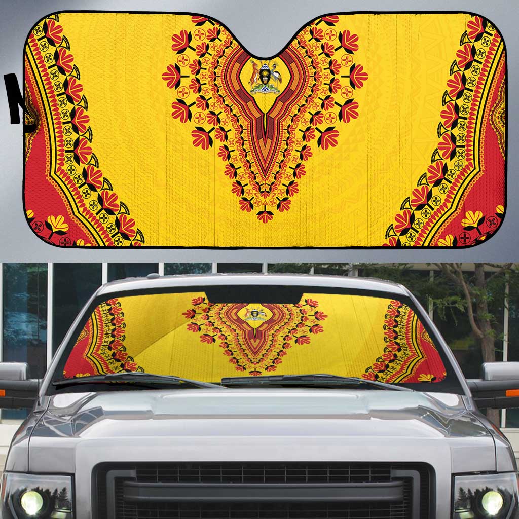 Uganda African Dashiki Auto Sun Shade