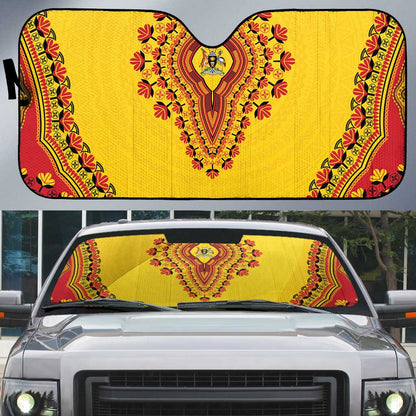 Uganda African Dashiki Auto Sun Shade