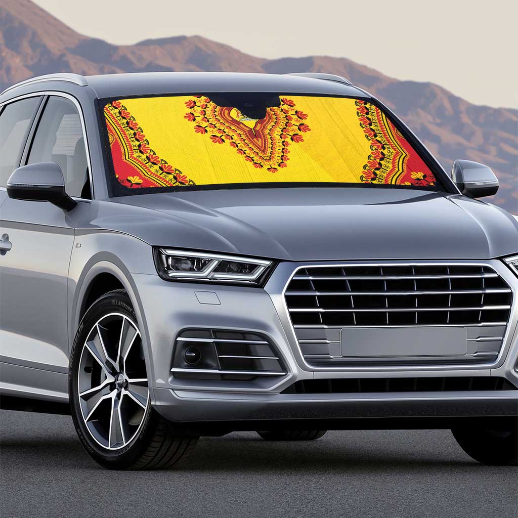 Uganda African Dashiki Auto Sun Shade