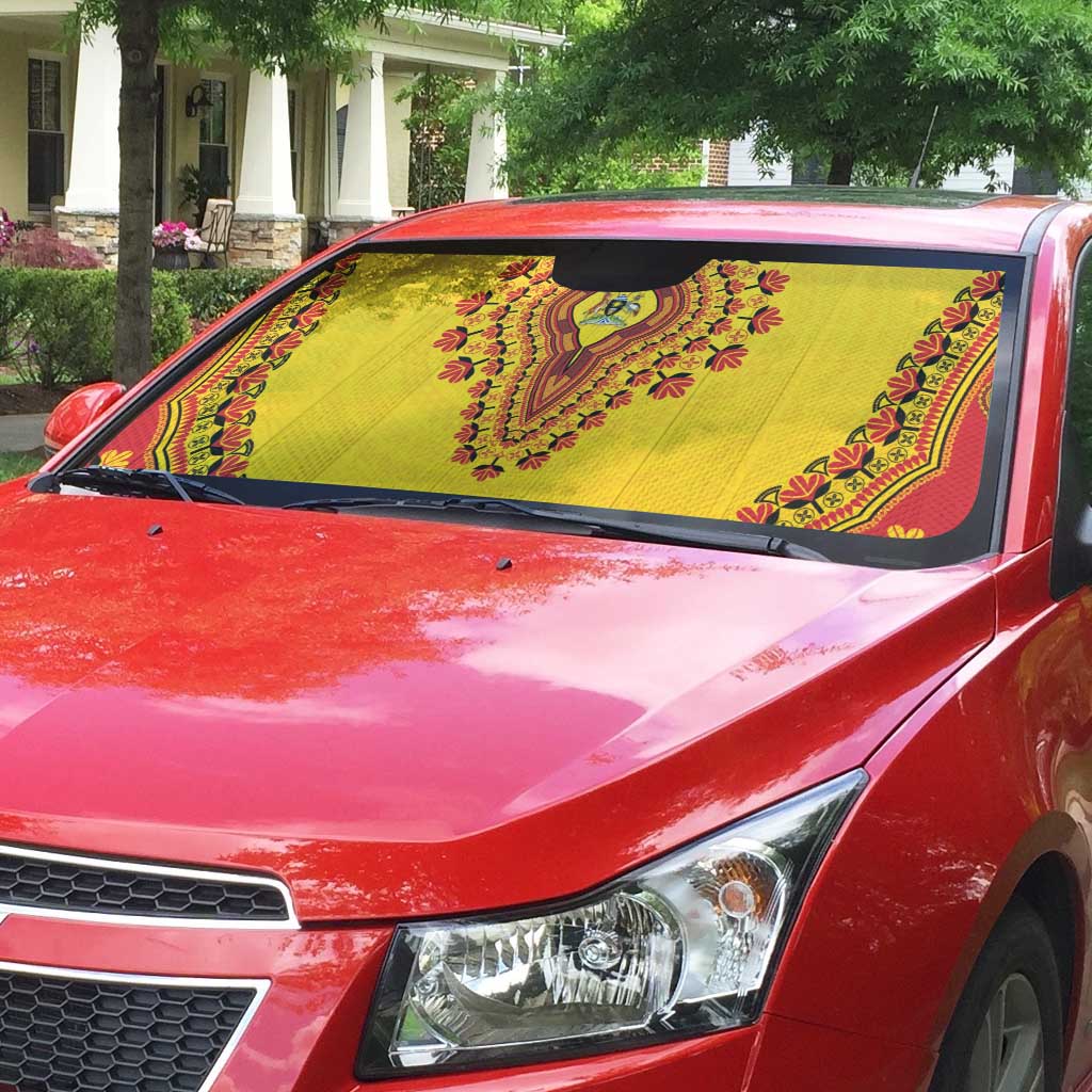 Uganda African Dashiki Auto Sun Shade