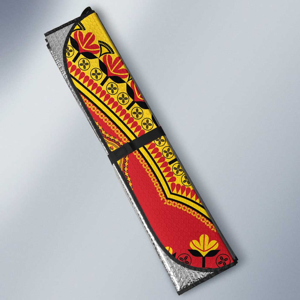 Uganda African Dashiki Auto Sun Shade