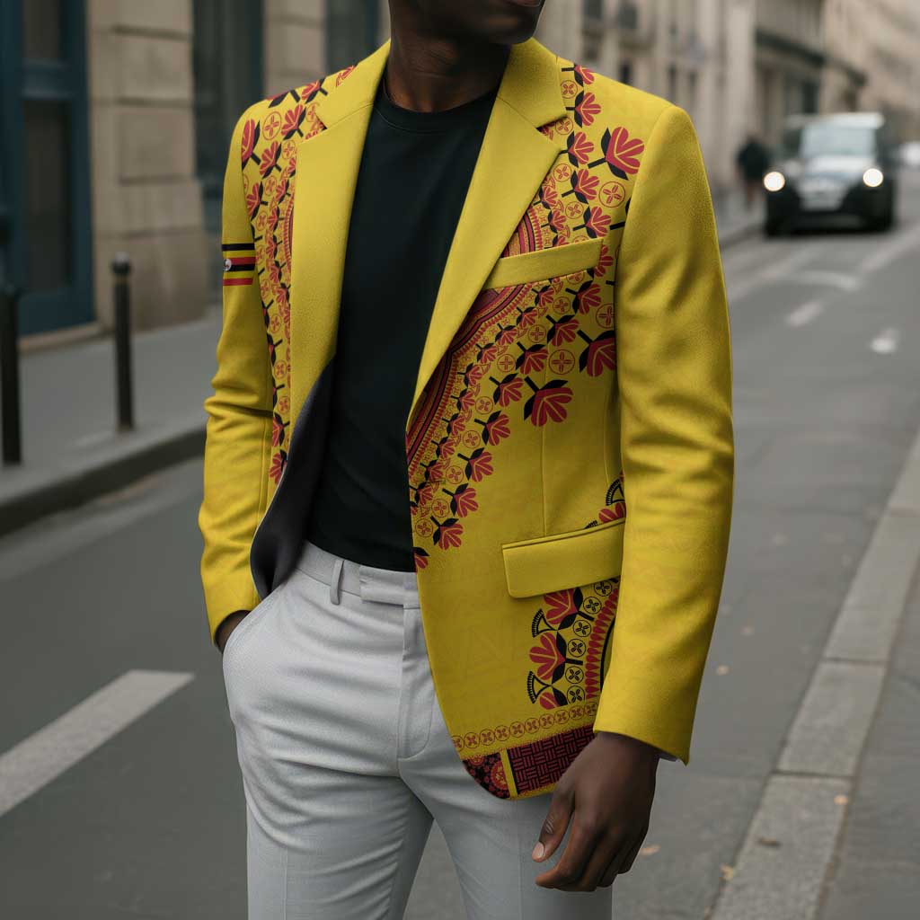 Personalized Uganda African Dashiki Blazer
