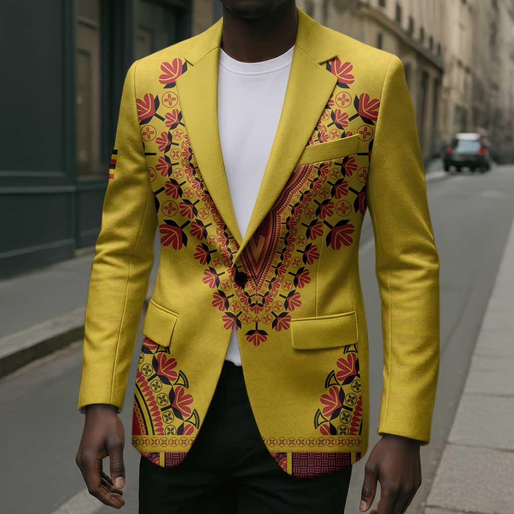 Personalized Uganda African Dashiki Blazer