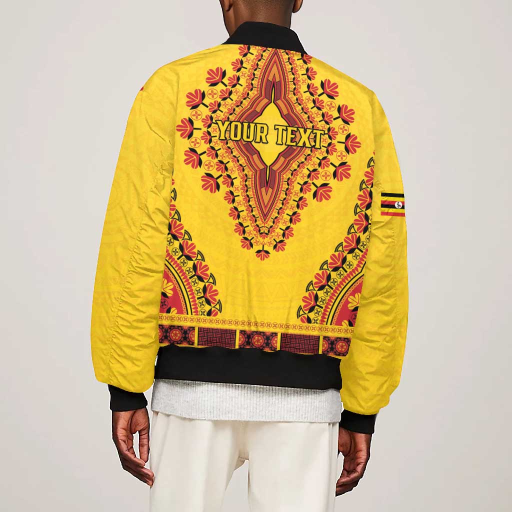 Personalized Afro Uganda Bomber Jacket African Dashiki Style - African Pride