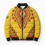 Personalized Uganda African Dashiki Bomber Puffer Jacket