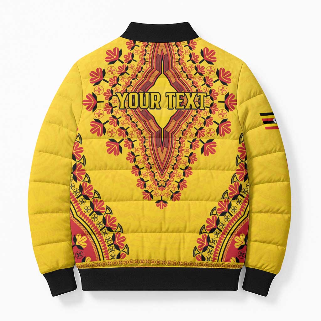 Personalized Uganda African Dashiki Bomber Puffer Jacket