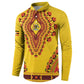 Personalized Uganda African Dashiki Button Sweatshirt