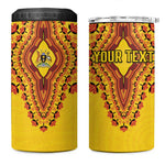 Personalized Afro Uganda 4 in 1 Can Cooler Tumbler African Dashiki Style - African Pride
