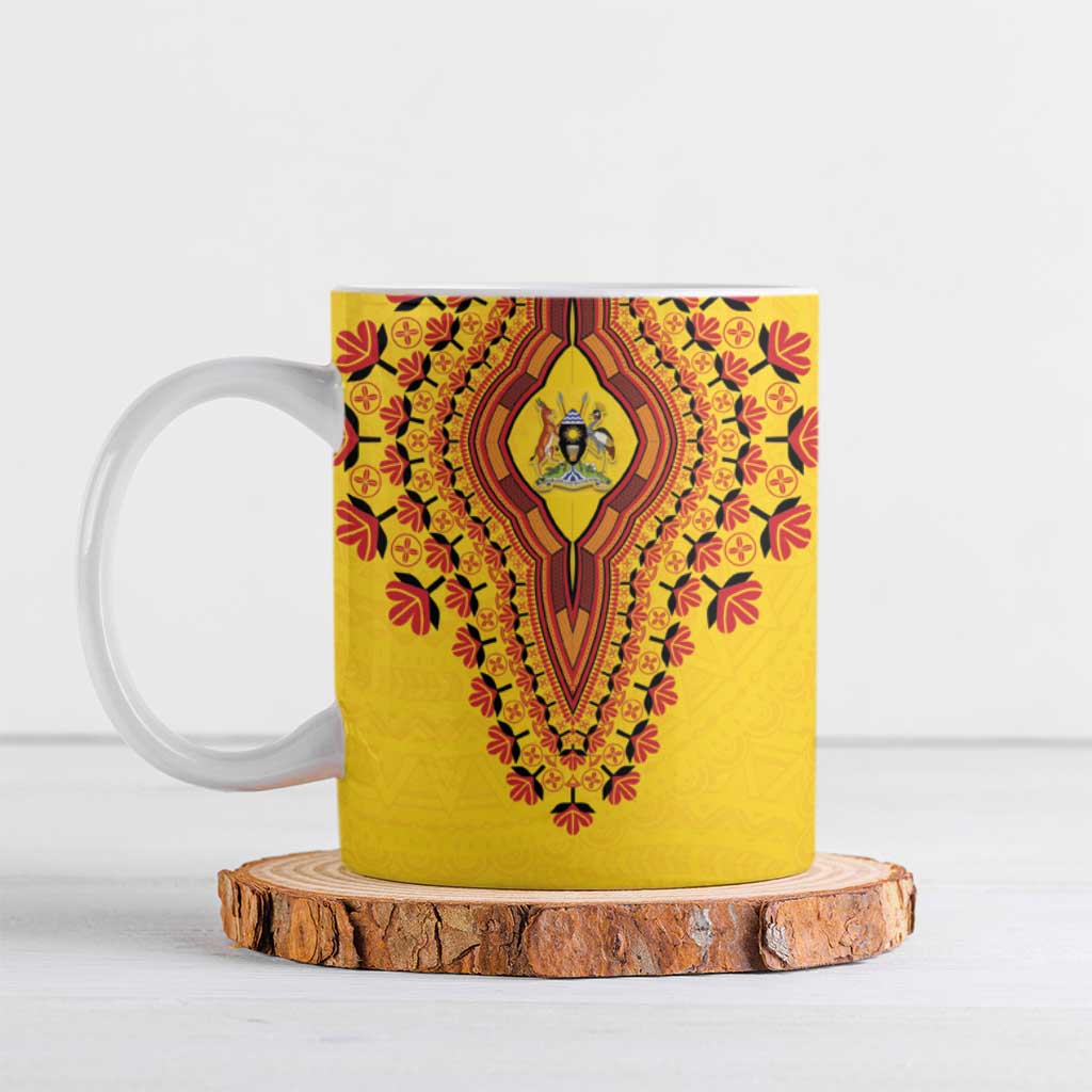 Personalized Uganda African Dashiki Ceramic Mug
