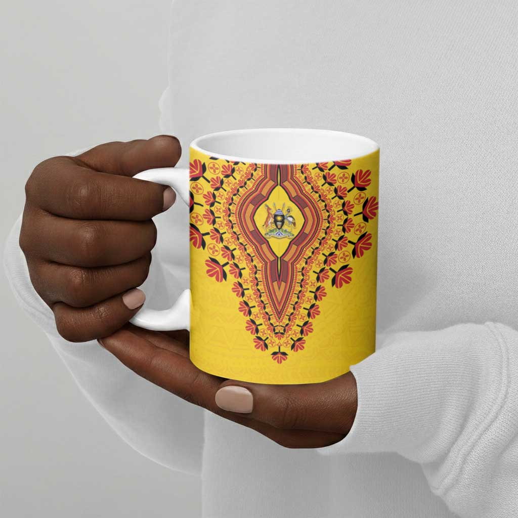 Personalized Uganda African Dashiki Ceramic Mug