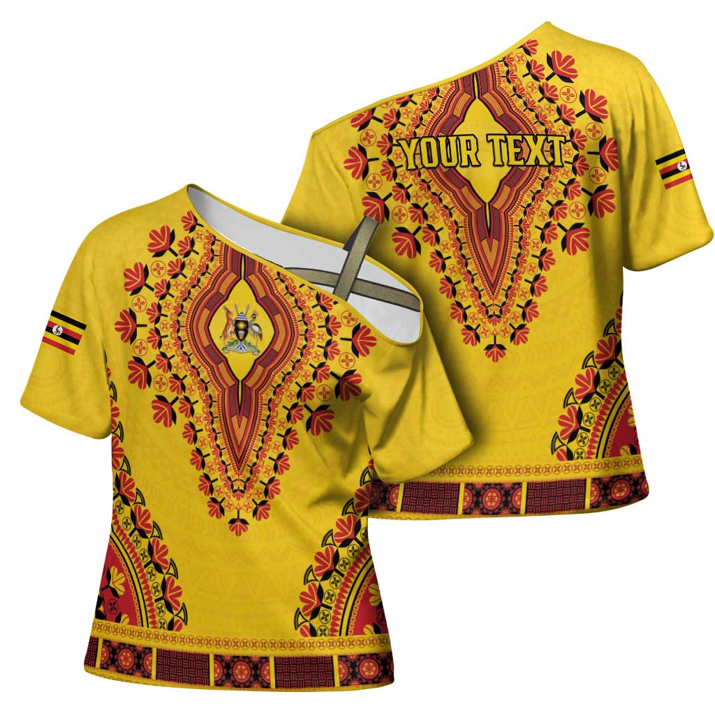 Personalized Uganda African Dashiki Cross Shoulder Shirt