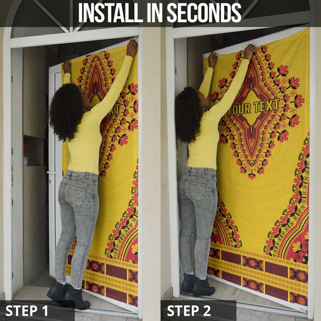 Personalized Uganda African Dashiki Door Cover