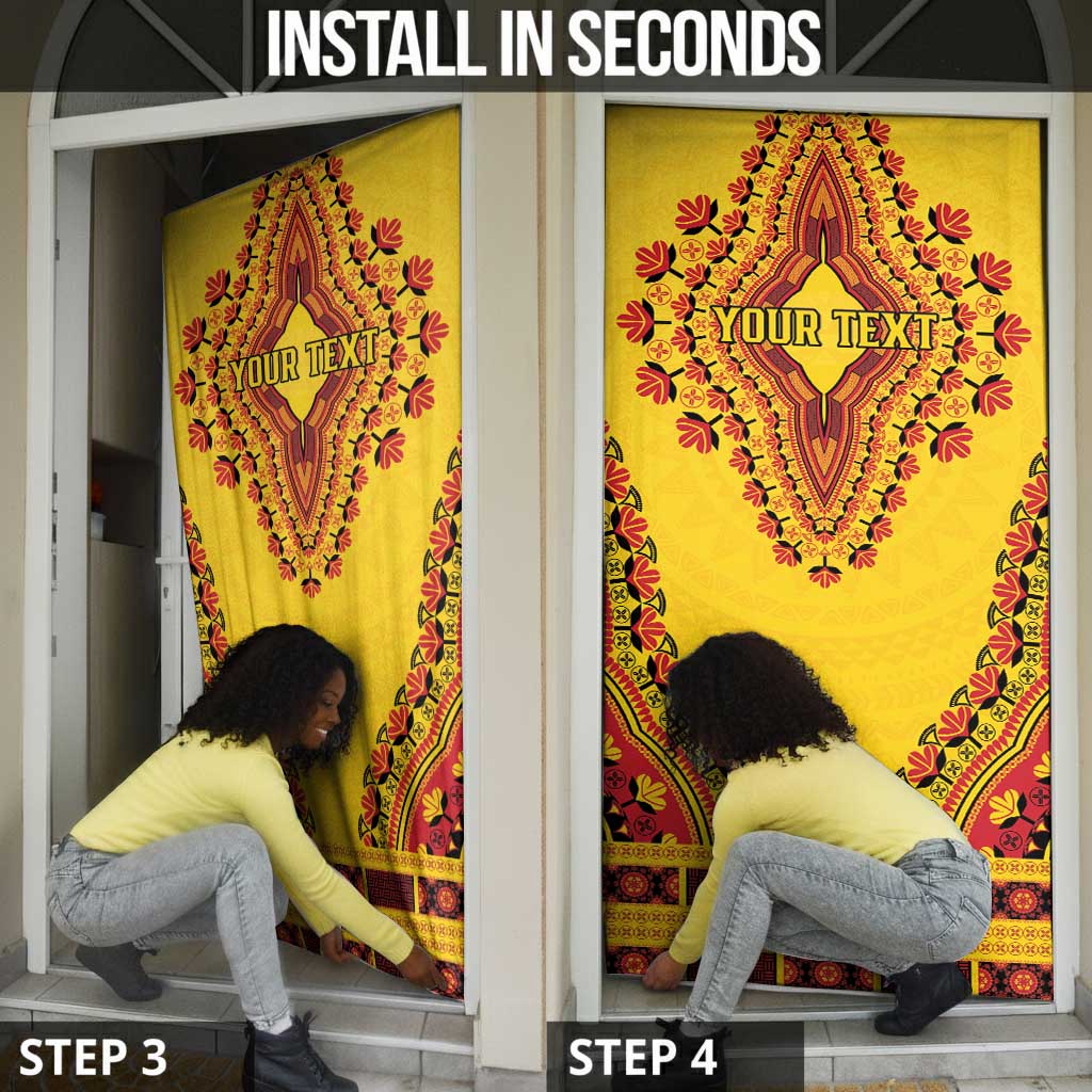 Personalized Uganda African Dashiki Door Cover