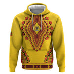 Personalized Afro Uganda Hoodie African Dashiki Style - African Pride