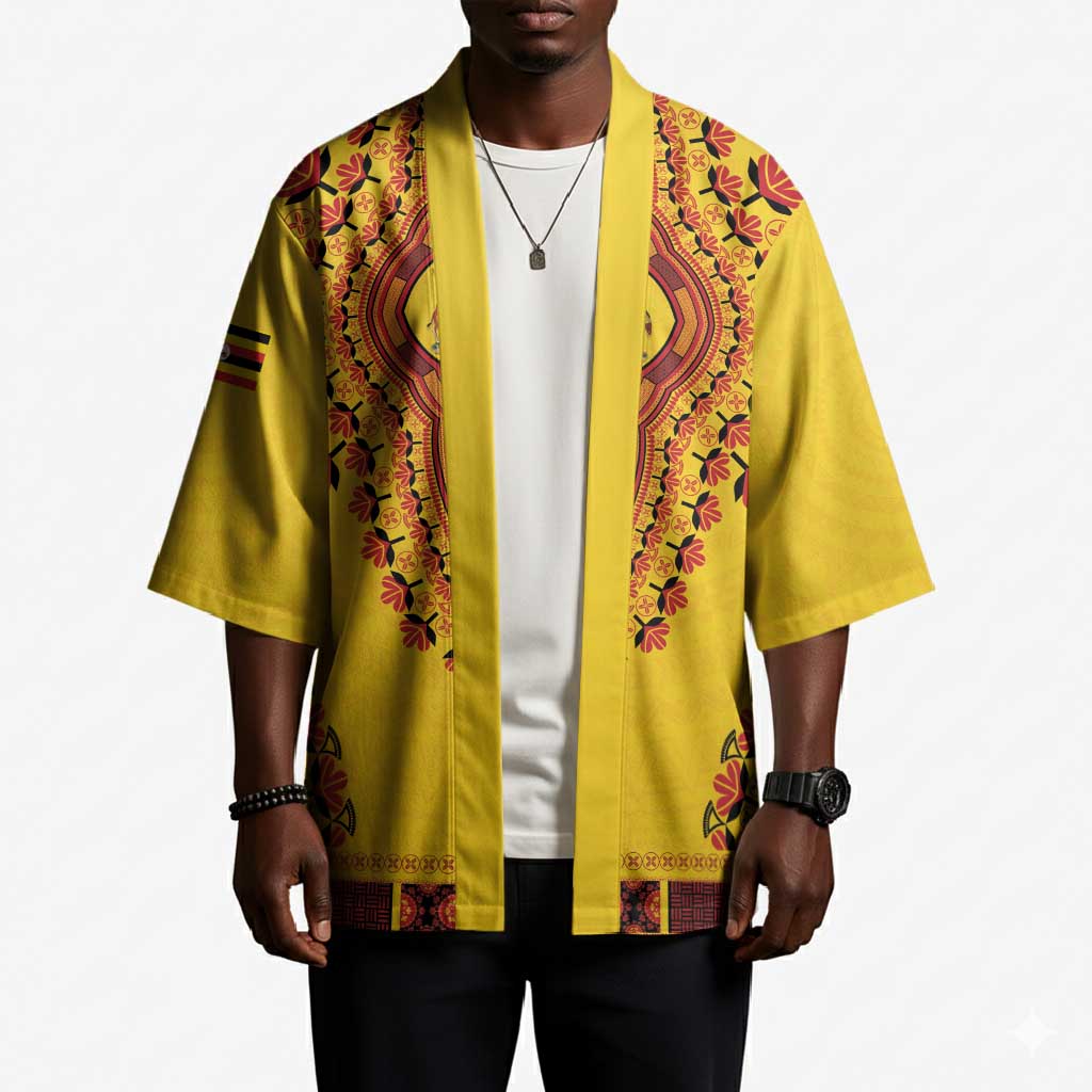 Personalized Uganda African Dashiki Kimono