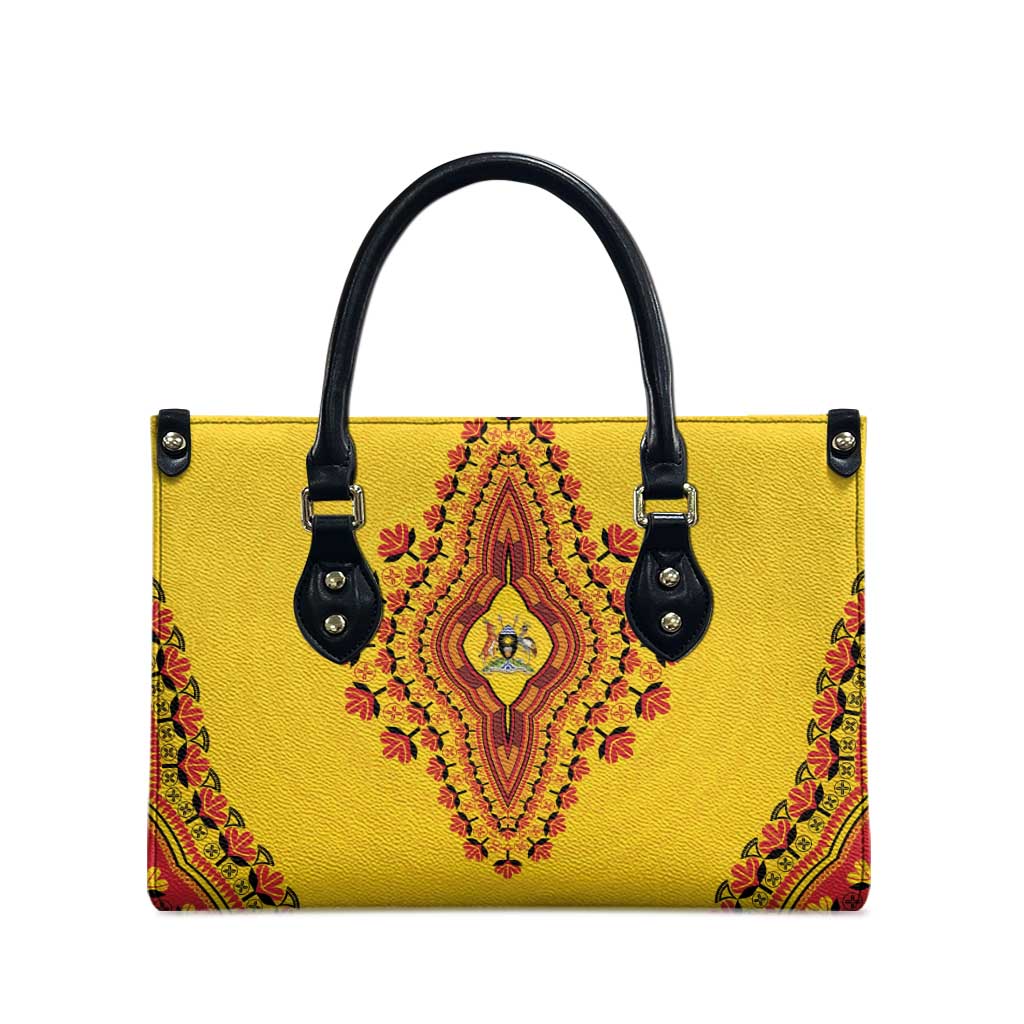 Uganda African Dashiki Leather Bag
