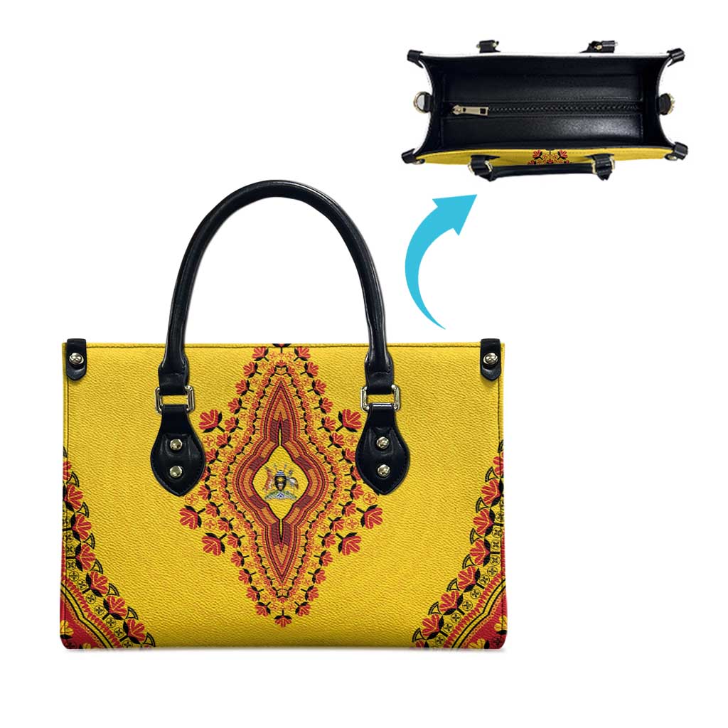 Uganda African Dashiki Leather Bag