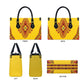 Uganda African Dashiki Leather Bag