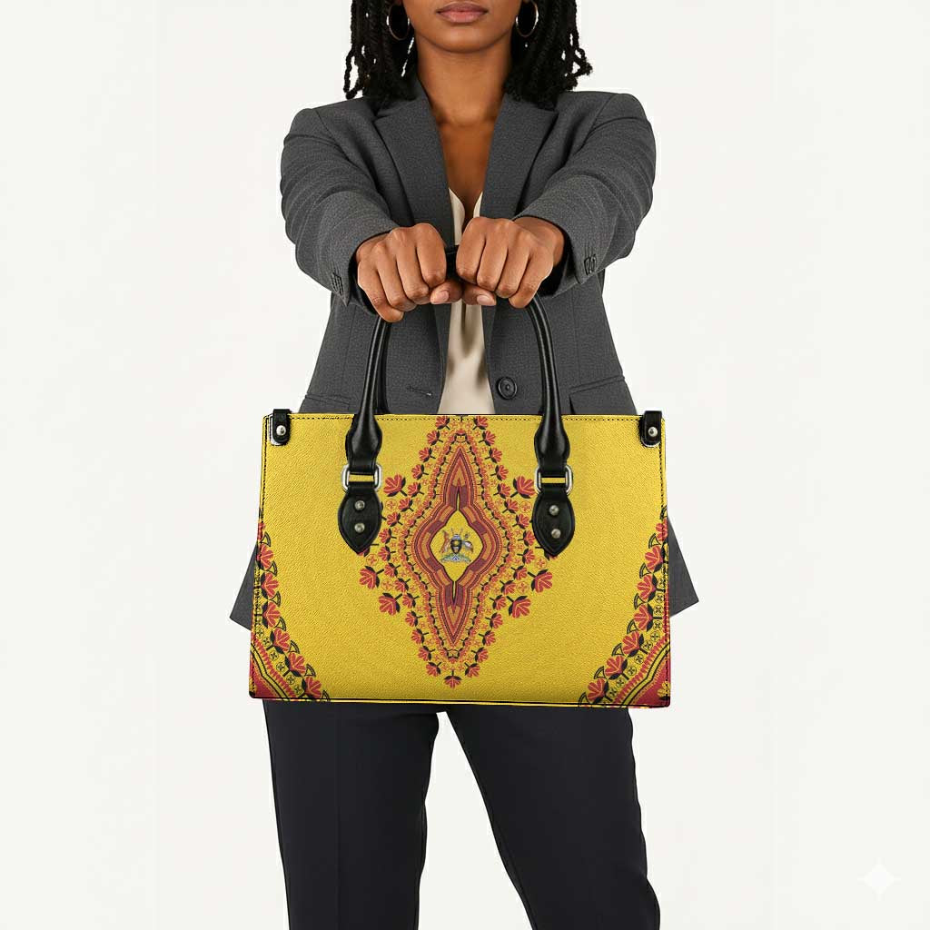 Uganda African Dashiki Leather Bag