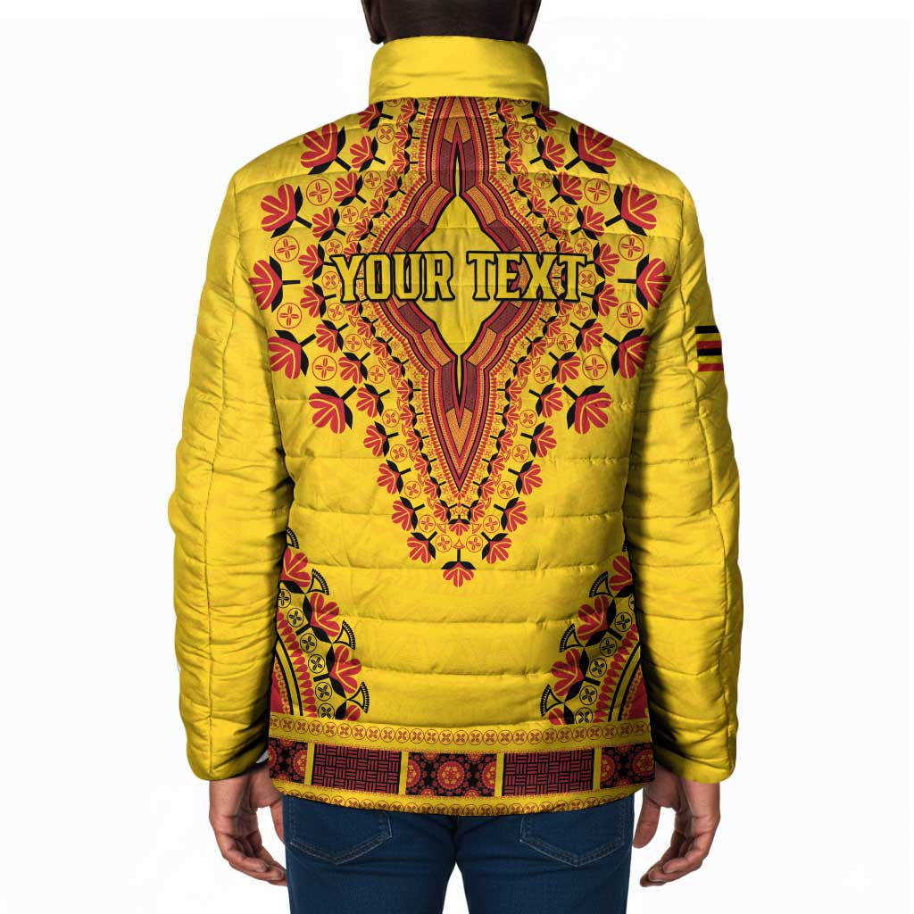 Personalized Uganda African Dashiki Padded Jacket