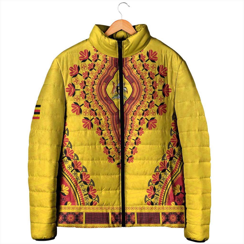 Personalized Uganda African Dashiki Padded Jacket