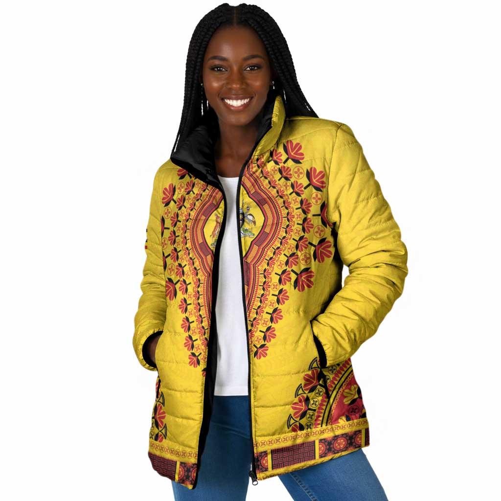 Personalized Uganda African Dashiki Padded Jacket