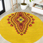 Afro Uganda Round Carpet African Dashiki Style - African Pride