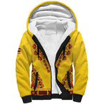 Personalized Afro Uganda Sherpa Hoodie African Dashiki Style - African Pride