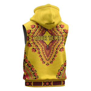 Personalized Afro Uganda Sleeveless Hoodie African Dashiki Style - African Pride