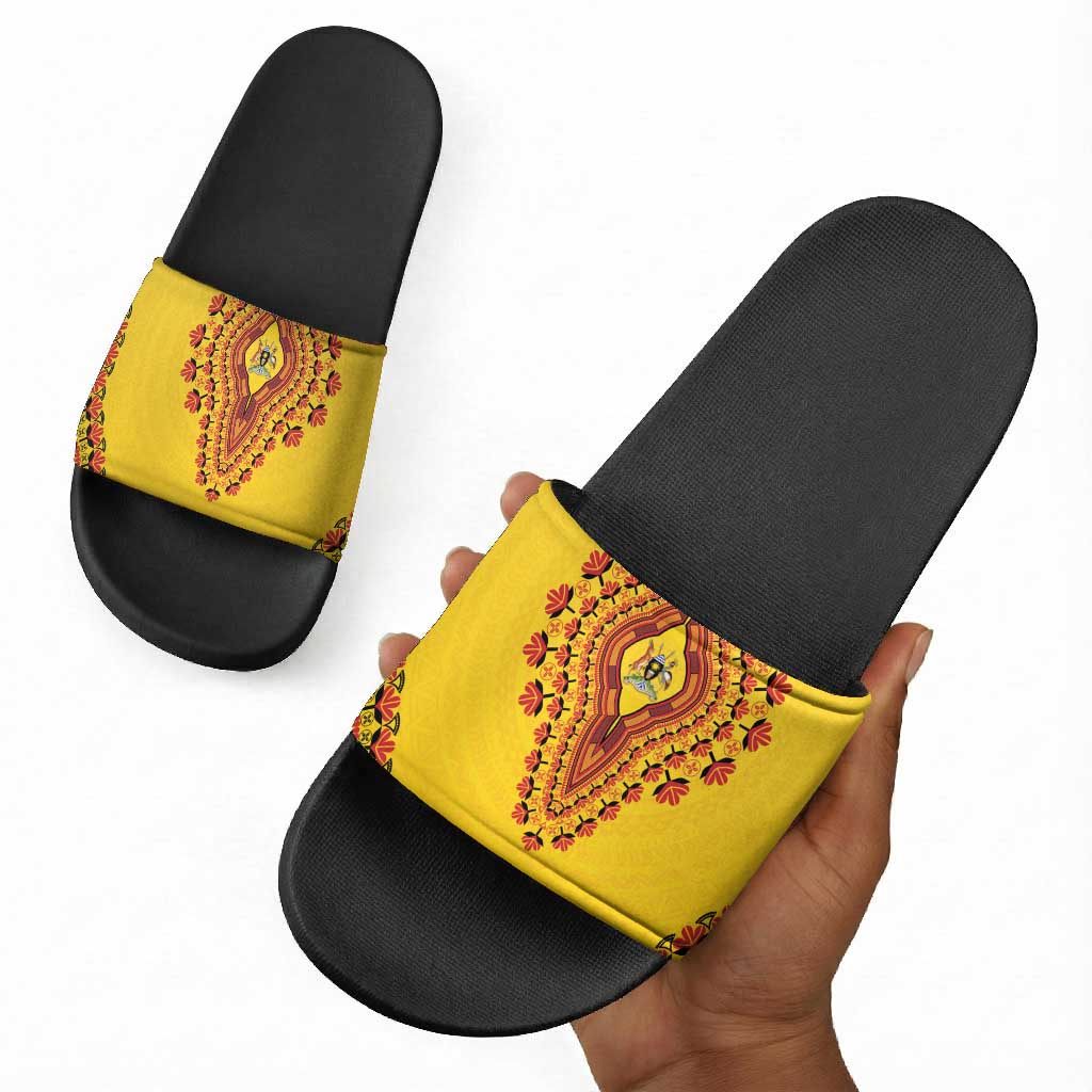 Uganda African Dashiki Slide Sandals
