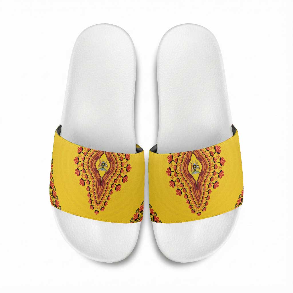 Uganda African Dashiki Slide Sandals