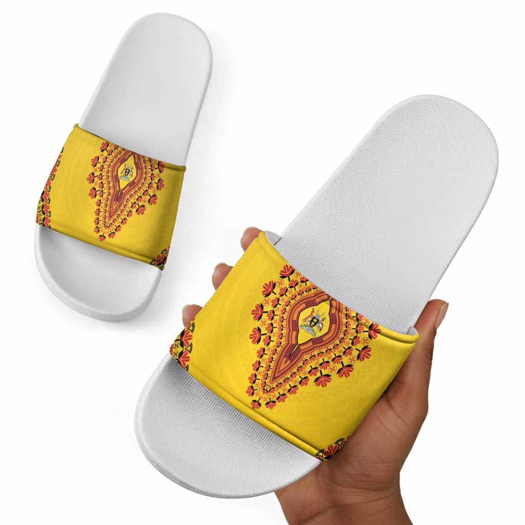 Uganda African Dashiki Slide Sandals