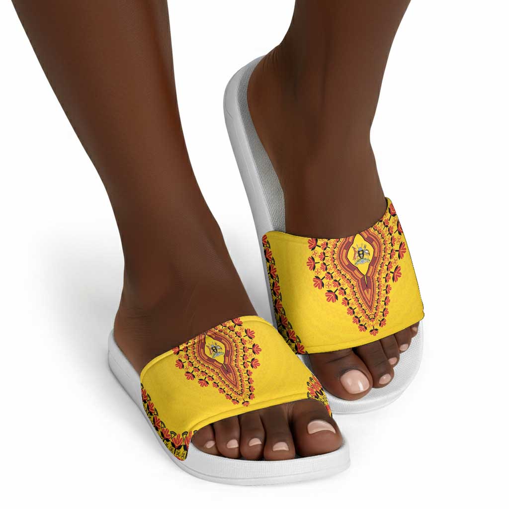 Uganda African Dashiki Slide Sandals