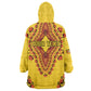 Personalized Afro Uganda Wearable Blanket Hoodie African Dashiki Style - African Pride