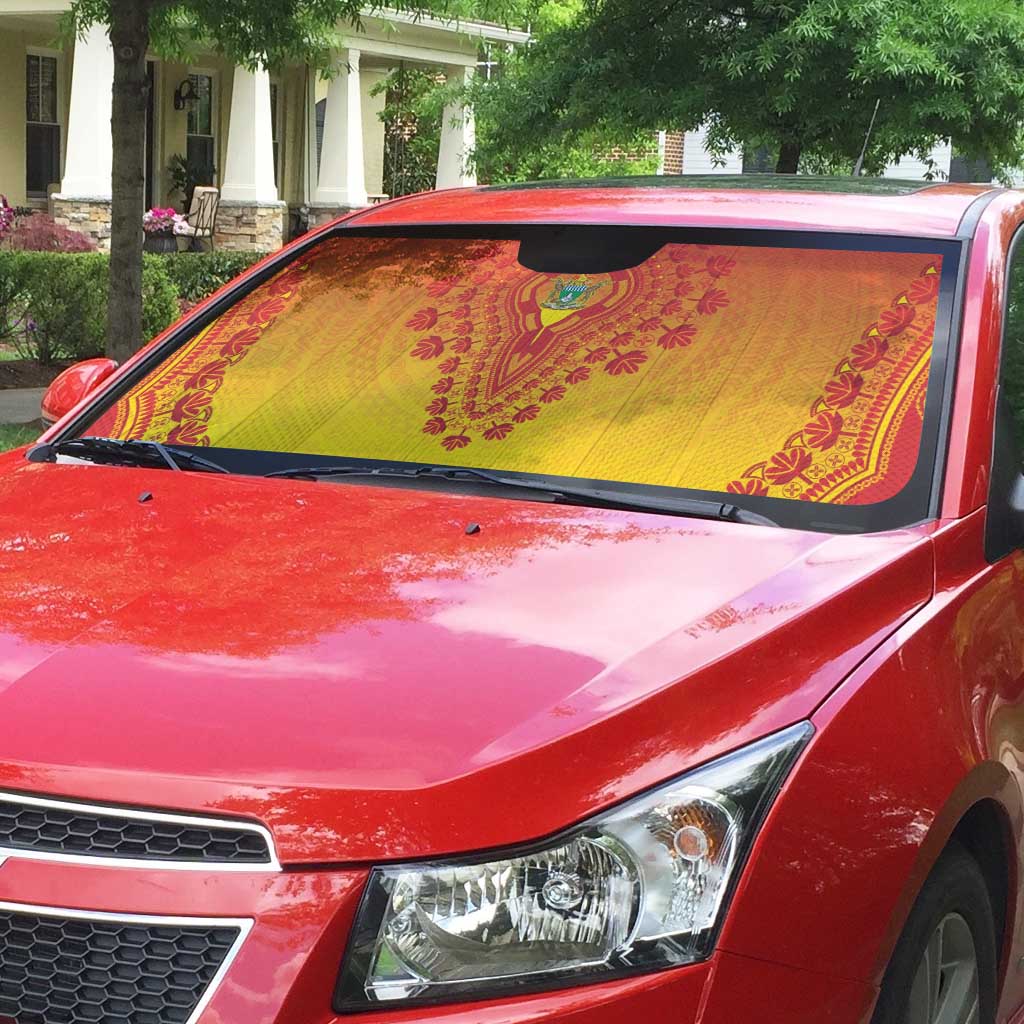 Zimbabwe African Dashiki Auto Sun Shade