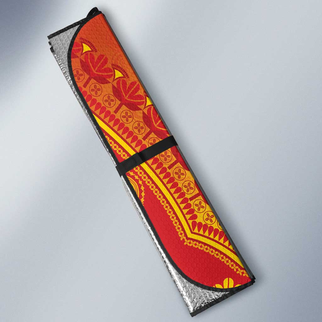 Zimbabwe African Dashiki Auto Sun Shade