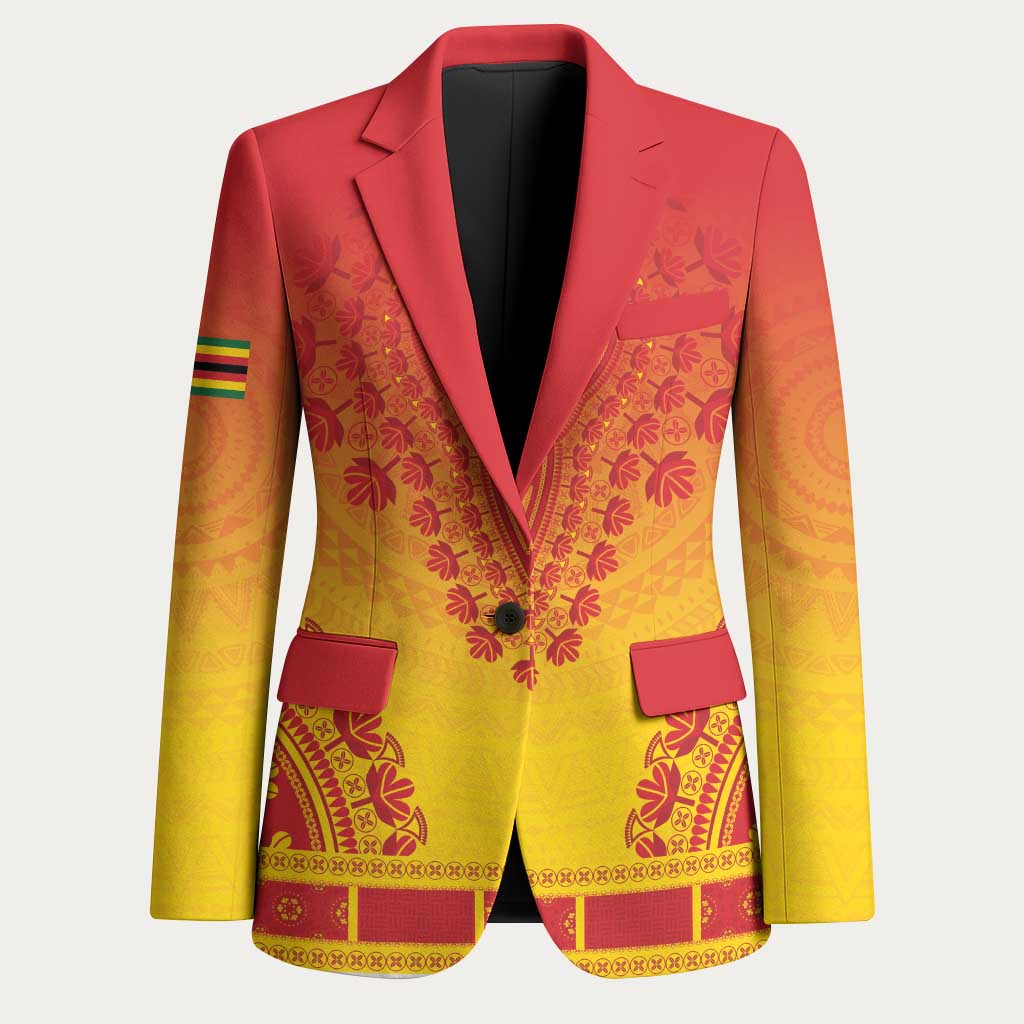 Personalized Zimbabwe African Dashiki Blazer